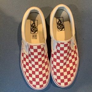 Red Checkered Vans